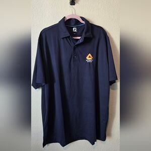 FootJoy Dark Blue Polo with Orange Logo